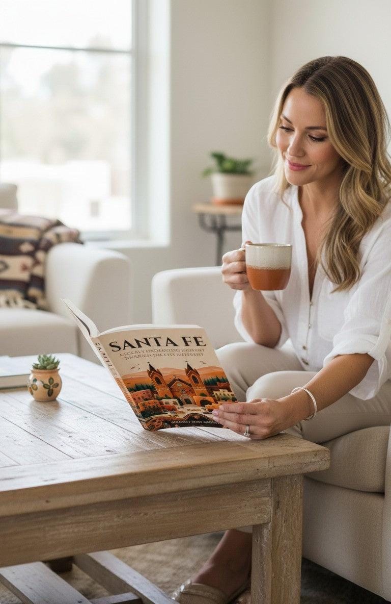 Thrive Collective Publishing's Santa Fe travel guide by Kimberly Burk Cordova, featuring local insights and hidden gems.