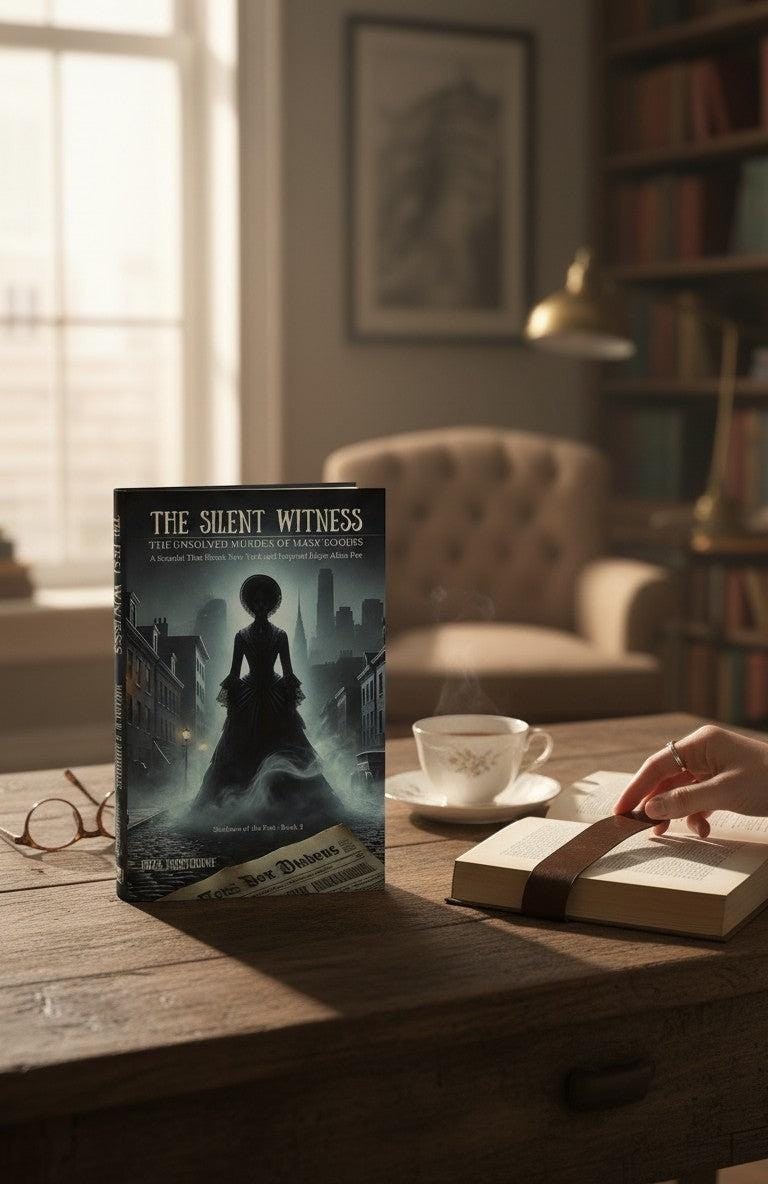 The Silent Witness: The Unsolved Murder of Mary Rogers paperback book cover by Thrive Collective Publishing.