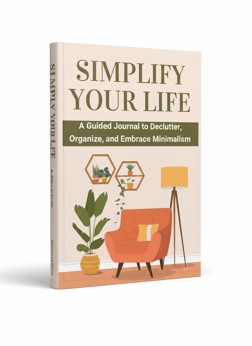 Simplify Your Life: A Guided Journal to Declutter, Organize, and Embrace Minimalism by Thrive Collective Publishing.
