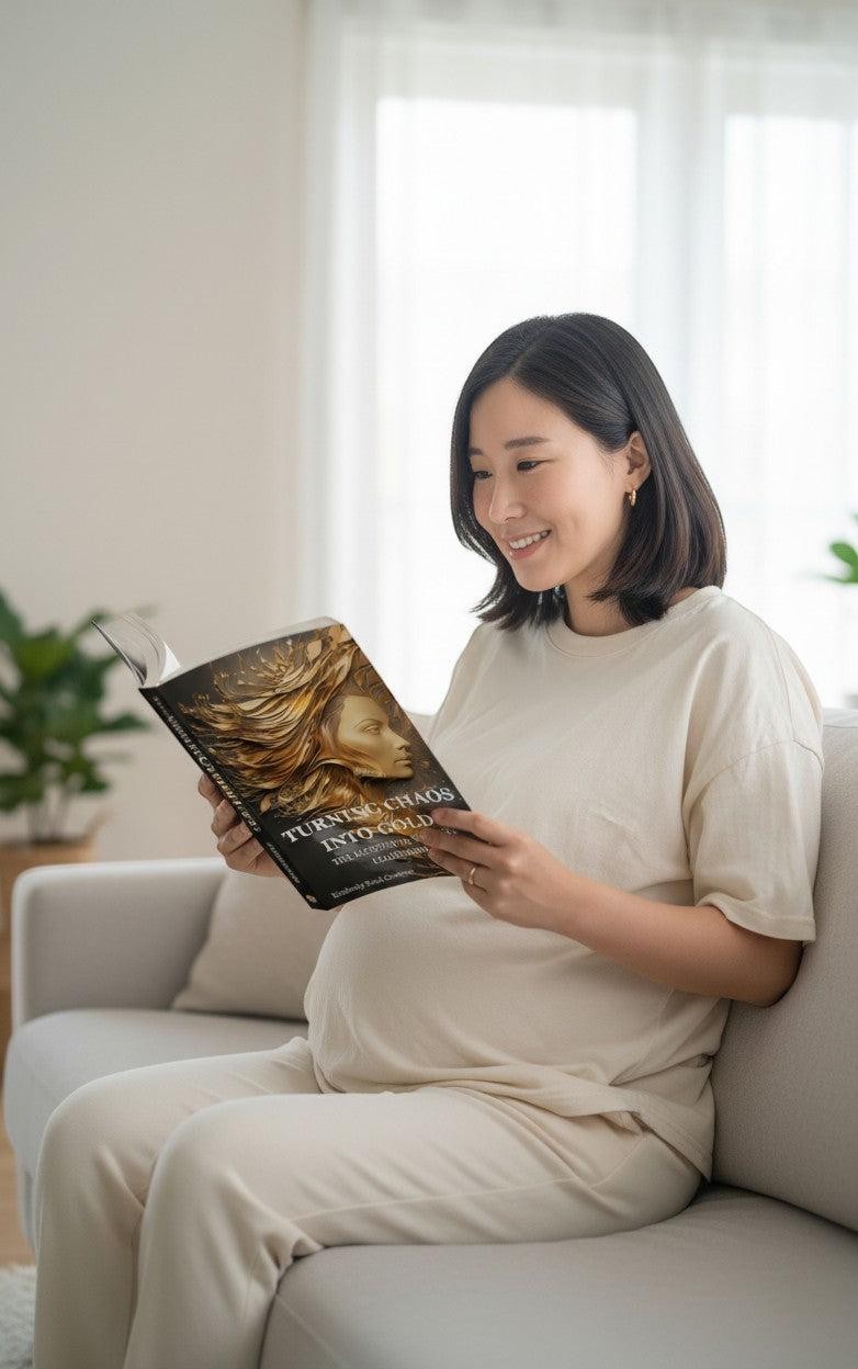 Thrive Collective Publishing's "Turning Chaos into Gold" paperback book, a leadership guide for women.