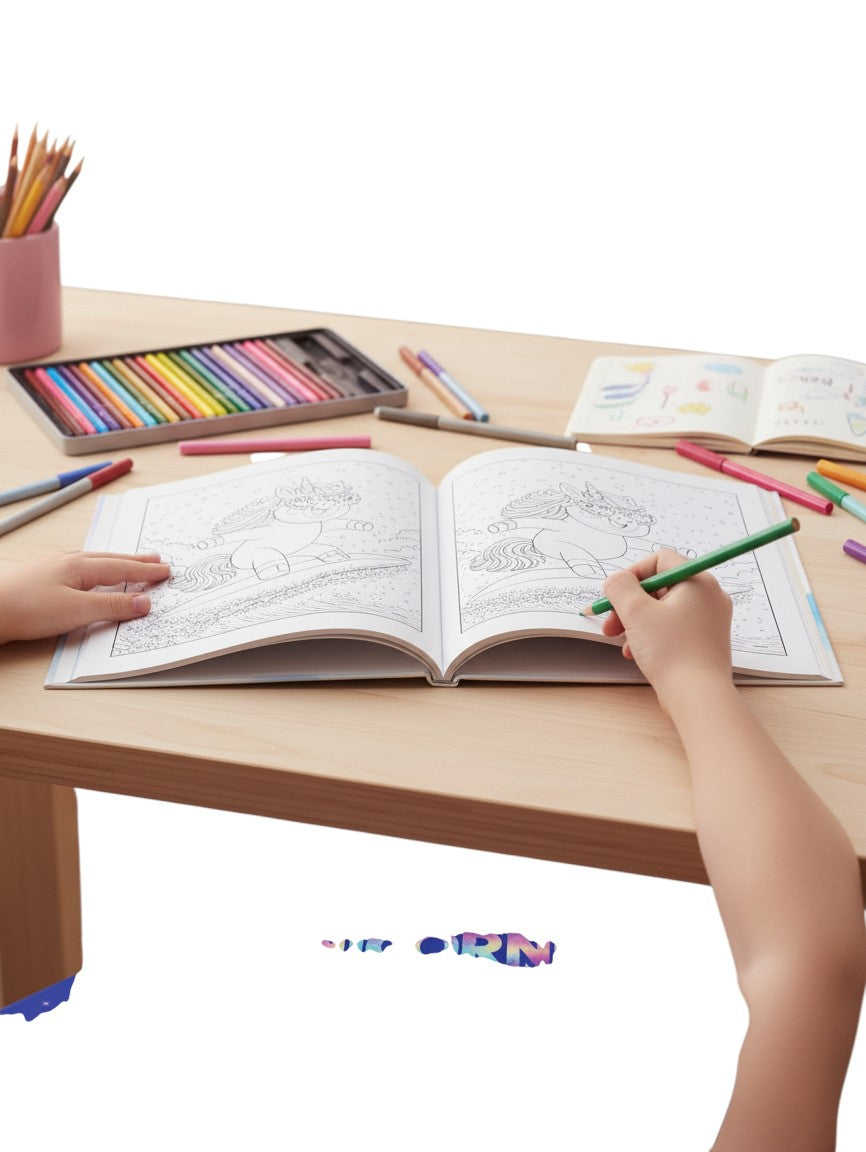 Thrive Collective Publishing Magical Unicorn Coloring Book for Kids: 100 pages of cute unicorns, rainbows, castles, and starry skies. Ages 4-12.