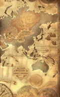 Thrive Collective Publishing Just Write Vintage Maps journal cover with antique world map design. Beige and brown.