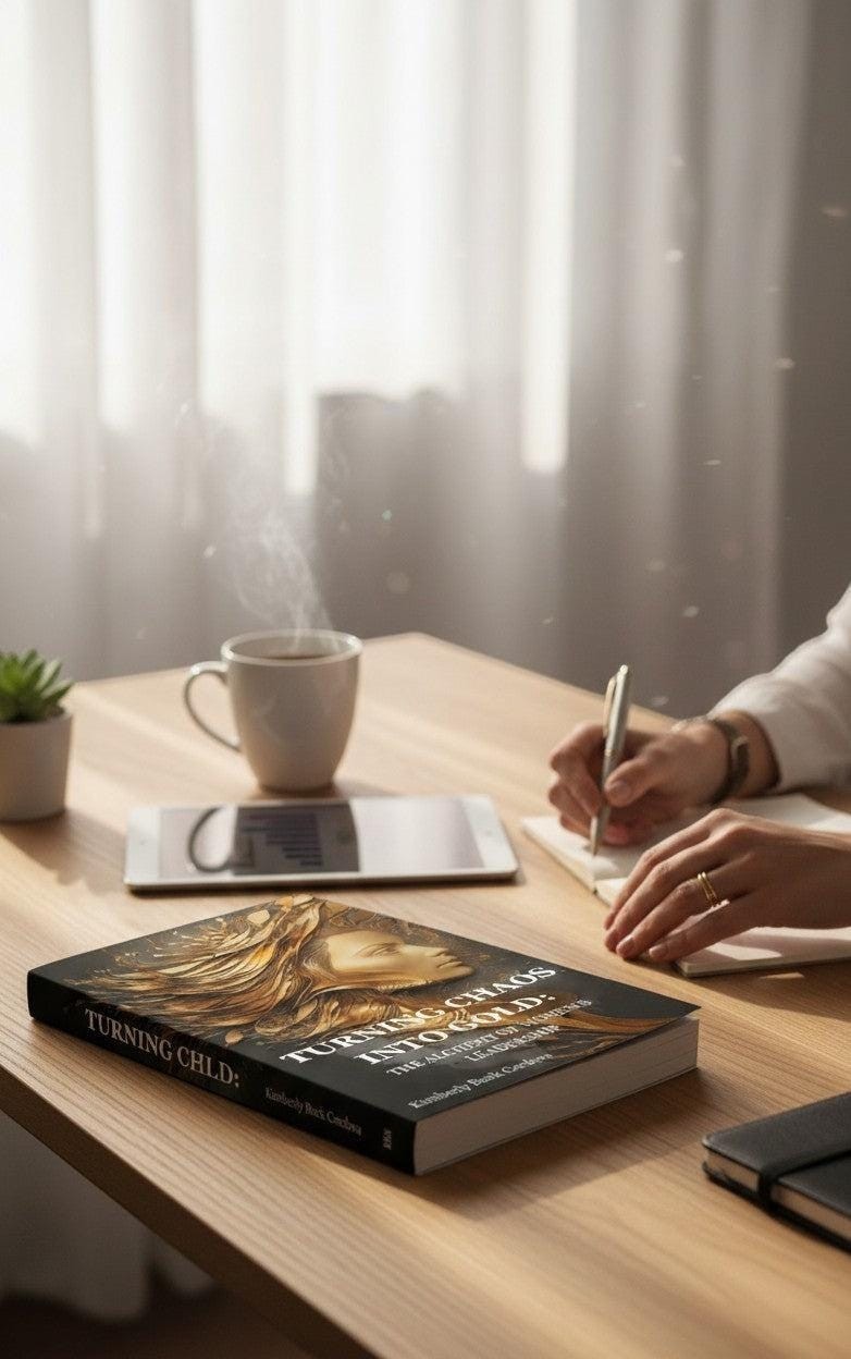 Thrive Collective Publishing book, Turning Chaos into Gold: The Alchemy of Women's Leadership, by Kimberly Burk Cordova. Paperback.