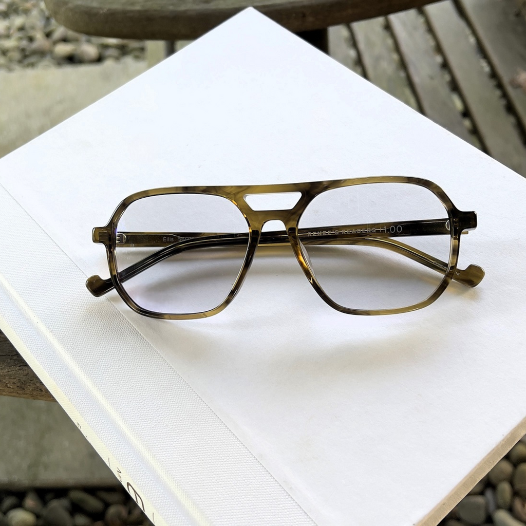 Ellis Aviator Photochromic Reading Glasses in Cedar and Charcoal, view 10